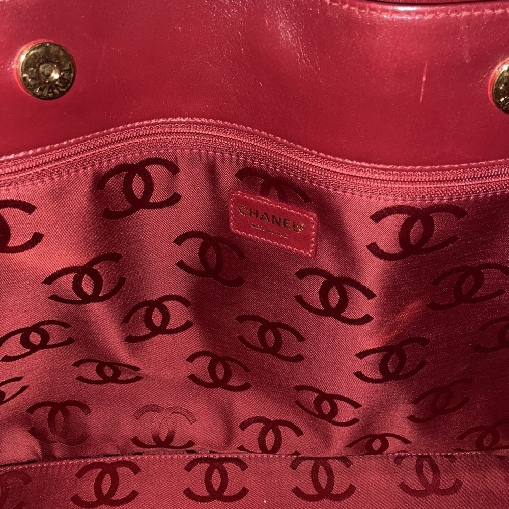 CHANEL Wild Stitch Burgundy Tote Bag 1/1 rare find UNI Vintage​​​ - Picture 5 of 7